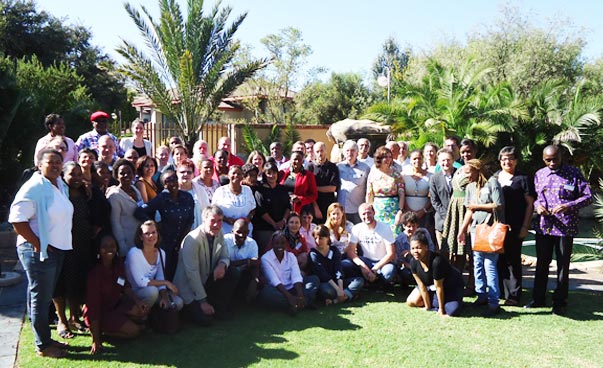 Ein Gruppenbild von den weltwärts-Akteuren bei der Partnerschaftskonferenz in Südafrika im April 2016.